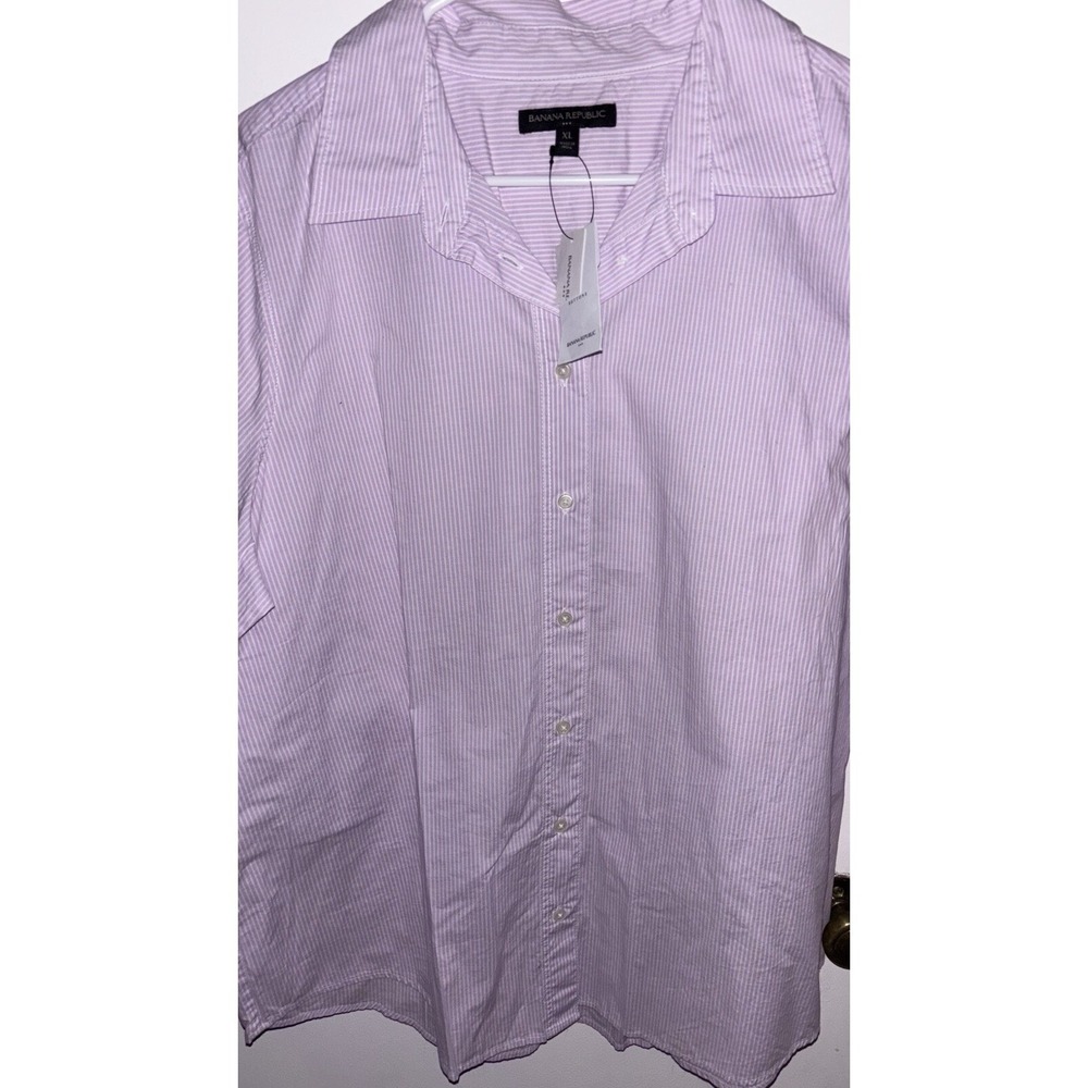 Banana Republic Lavender Shirt Size Xl NWT 89$ Ladies button down shirt, cotton